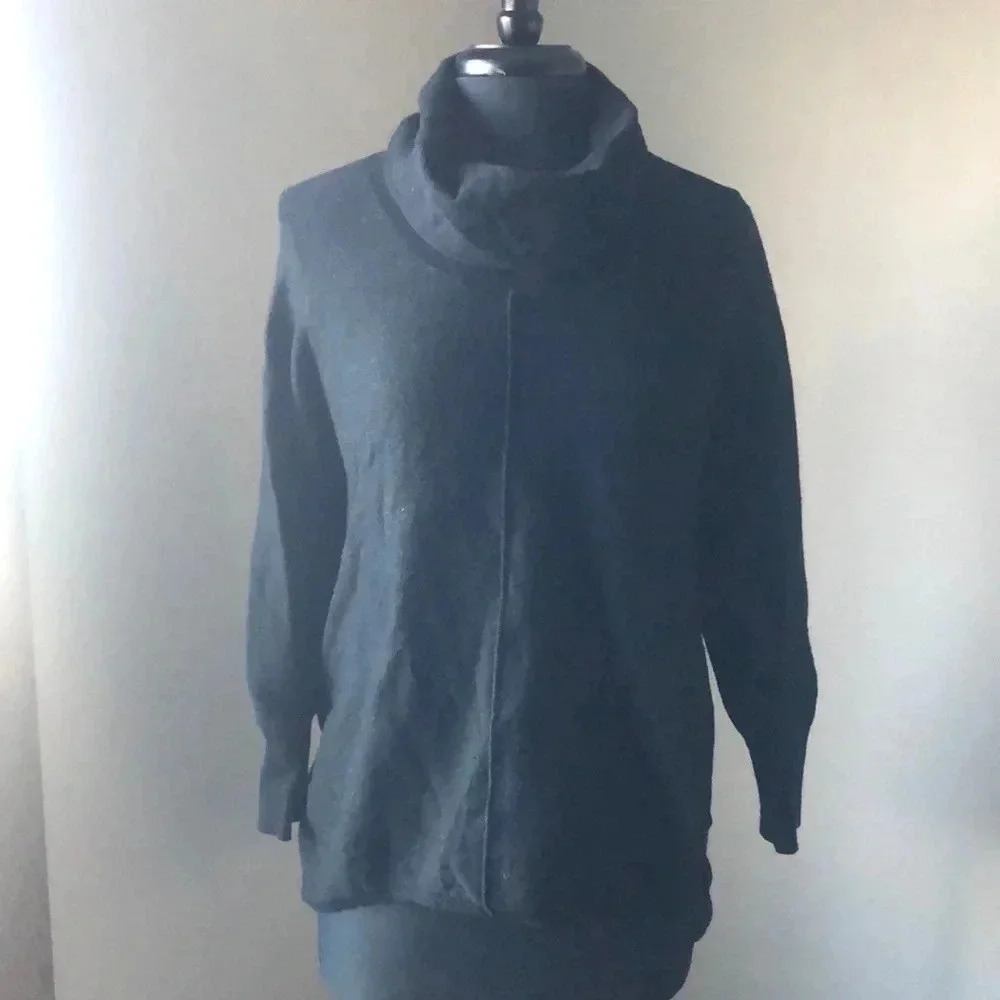Black Loose Turtleneck CKJ Sweater